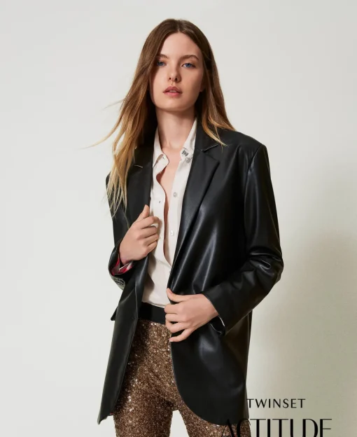 Blazer MYFO Effet Cuir