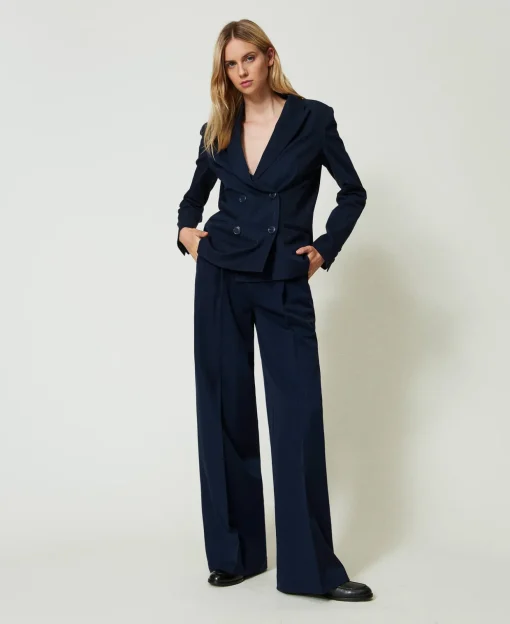 Blazer Rayé Avec Lurex