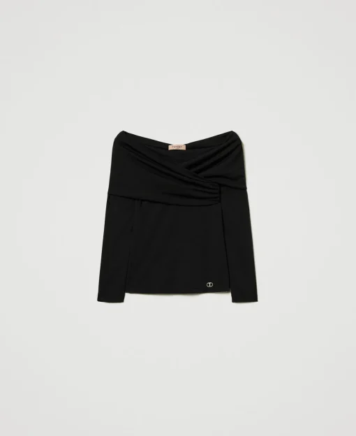 Blouse Avec Col Froncé