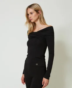Blouse Avec Col Froncé