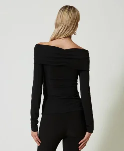 Blouse Avec Col Froncé