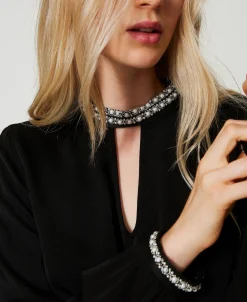 Blouse En Crêpe Avec Broderies