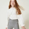 Blouse En Crêpe De Chine Avec Jabot