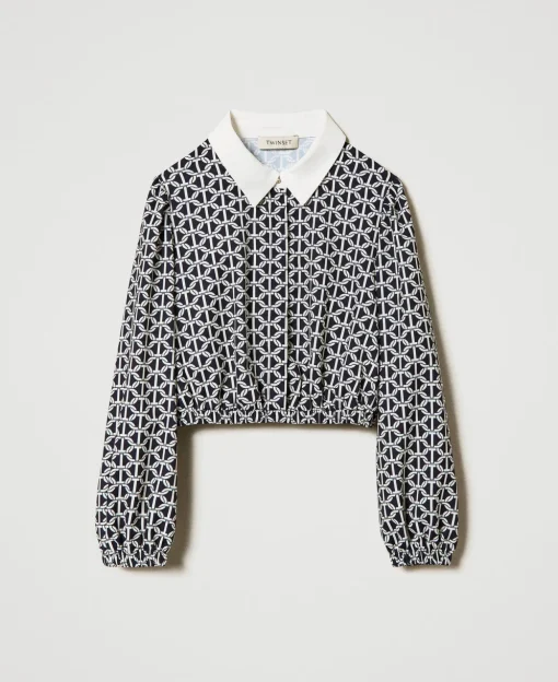 Blouse En Crêpe De Chine Avec Imprimé