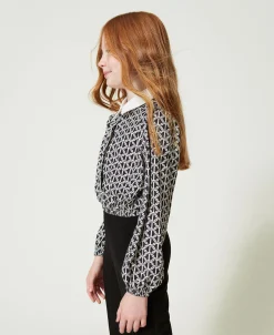 Blouse En Crêpe De Chine Avec Imprimé