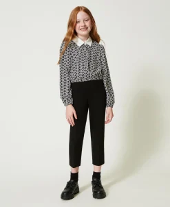 Blouse En Crêpe De Chine Avec Imprimé