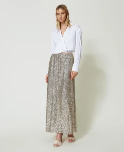 Blouse En Popeline Avec Finition Croisée
