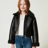 Blouson Aviateur Avec Fausse Fourrure