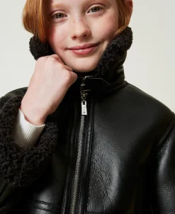 Blouson Aviateur Avec Fausse Fourrure