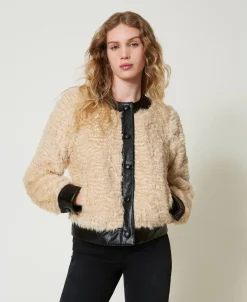 Blouson Boxy En Fausse Fourrure