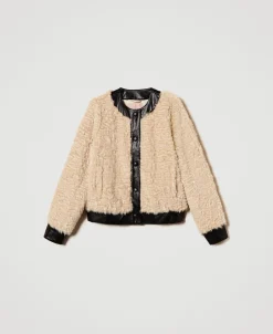 Blouson Boxy En Fausse Fourrure