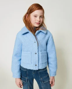 Blouson Court En Drap Bouclette