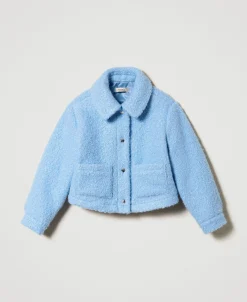 Blouson Court En Drap Bouclette