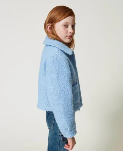 Blouson Court En Drap Bouclette