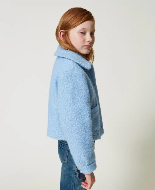 Blouson Court En Drap Bouclette