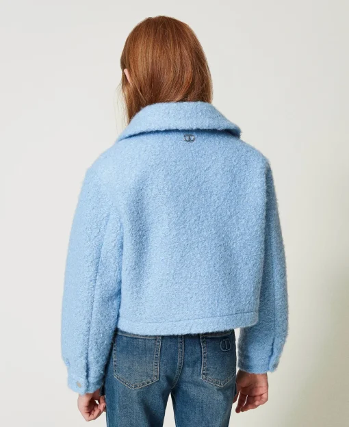 Blouson Court En Drap Bouclette