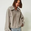 Blouson Court En Fausse Fourrure