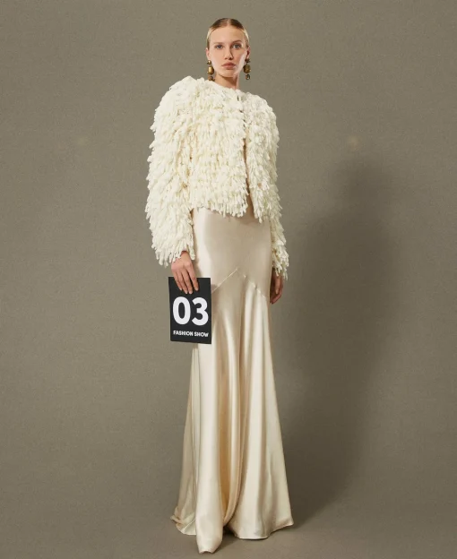 Blouson «Elisabeth» En Maille Bouclée
