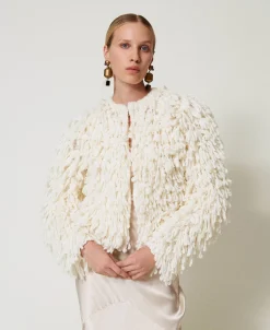 Blouson «Elisabeth» En Maille Bouclée