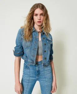 Blouson En Jean Avec Poches