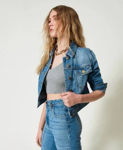 Blouson En Jean Avec Poches