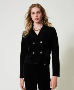 Blouson En Maille Avec Boutons Oval T