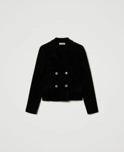 Blouson En Maille Avec Boutons Oval T