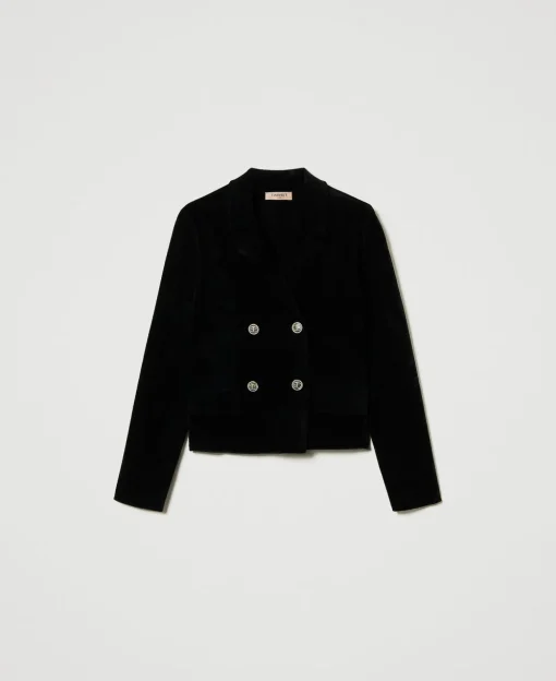 Blouson En Maille Avec Boutons Oval T