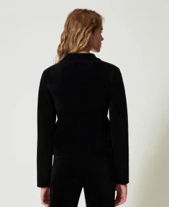 Blouson En Maille Avec Boutons Oval T