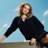 Blouson En Maille Jacquard à Carreaux