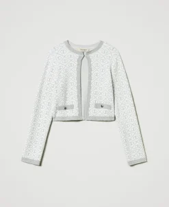 Blouson En Maille Jacquard Avec Oval T