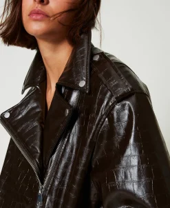 Blouson Perfecto Avec Imprimé Animalier