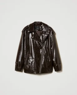 Blouson Perfecto Avec Imprimé Animalier