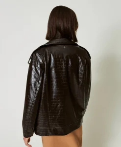 Blouson Perfecto Avec Imprimé Animalier