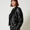 Blouson Perfecto Effet Cuir Avec Fermeture éclair