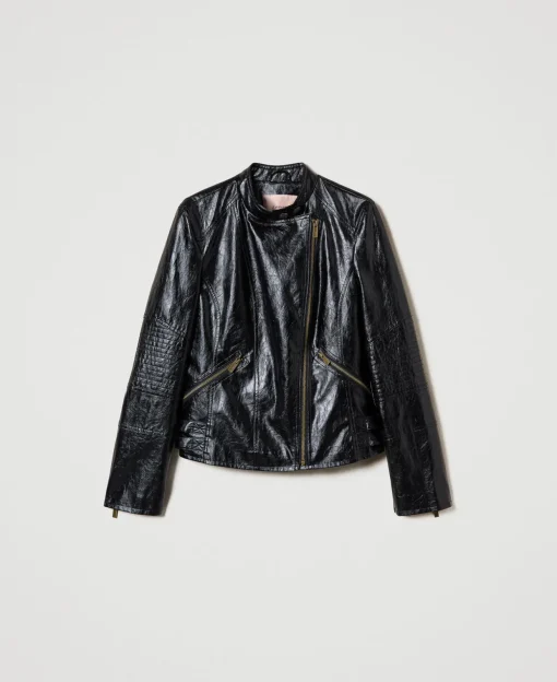 Blouson Perfecto Effet Cuir Avec Fermeture éclair