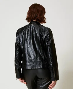 Blouson Perfecto Effet Cuir Avec Fermeture éclair