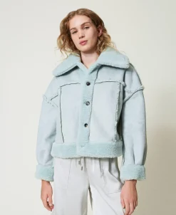 Blouson Réversible Avec Fausse Fourrure