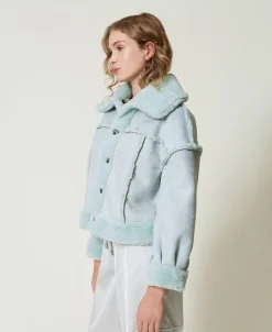 Blouson Réversible Avec Fausse Fourrure