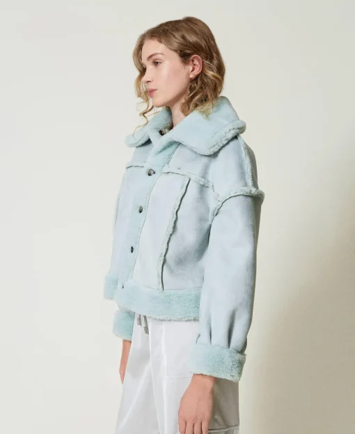 Blouson Réversible Avec Fausse Fourrure