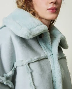 Blouson Réversible Avec Fausse Fourrure