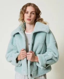 Blouson Réversible Avec Fausse Fourrure