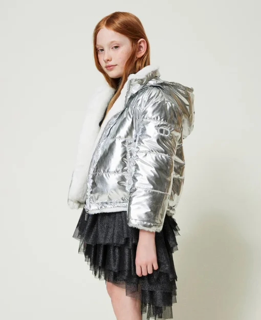 Blouson Réversible En Fausse Fourrure