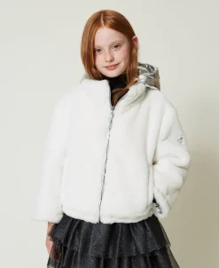 Blouson Réversible En Fausse Fourrure