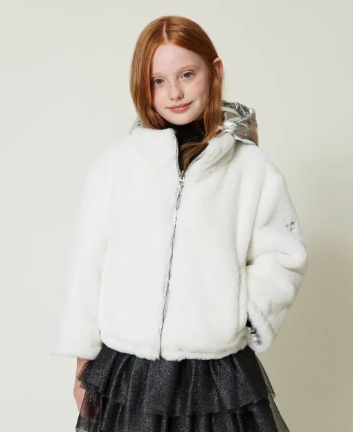 Blouson Réversible En Fausse Fourrure