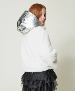 Blouson Réversible En Fausse Fourrure