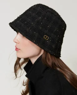 Bob En Tissu Bouclé Avec Oval T