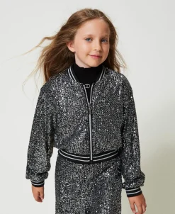 Bomber Avec Sequins All-over