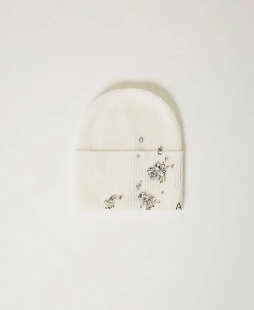 Bonnet En Maille Avec Broderies
