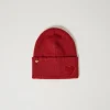 Bonnet En Maille Avec Patch En Cœur